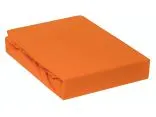 Prześcieradło Jersey z gumką pomarańczowe 120x200     031